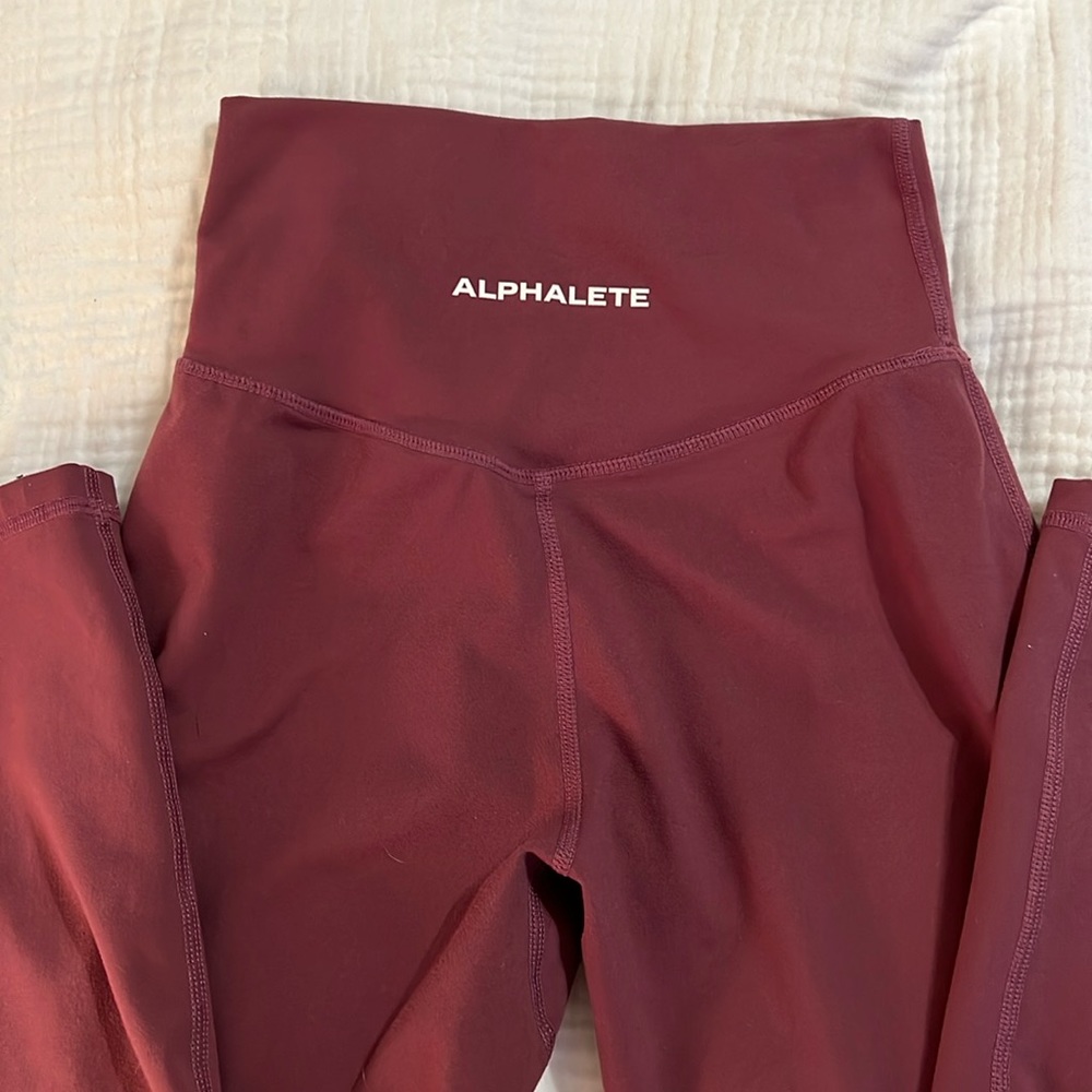 Alphalete Burgundy Leggings